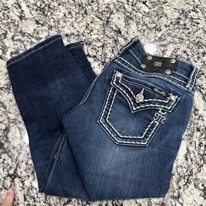 Miss Me Women Size 28 Signature Cuffed Capri